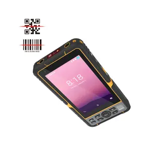 HUGEROCK T60 듀얼 심 디스플레이 포트 500 니트 무선 125khz RFID 바코드 스캐너 QR 코드 2d 안드로이드 pdf 산업용 핸드 헬드