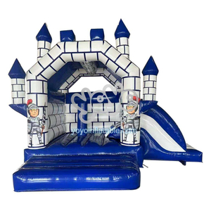 Commercial Castle Dry Inflatable Slide Combo Medieval Theme Play Center Heavy Duty PVC Children <b>Entertainment</b> Equipment - Product Image 1