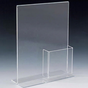 Custom Acrylic <b>Table</b> <b>Top</b> Brochure Holder for Magazine and Catalog <b>Display</b> Countertop Literature <b>Stand</b> - Product Image 1