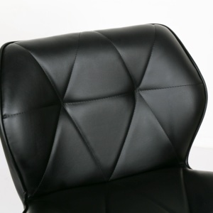 Ghế Quán <span class=keywords><strong>Bar</strong></span> Hiện Đại Bán Chạy Ghế Quán <span class=keywords><strong>Bar</strong></span> Bằng Da PU Màu Đen Có Thể Điều Chỉnh Có Lưng - Product Image 3