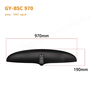 Nuevo alerón delantero de carbono GY910 para deportes acuáticos Base de mástil integrada 76-90 cm lámina de surf bomba de tabla de lámina de surf - Product Image 5