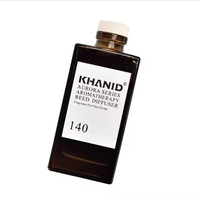 Bouteille vide de diffuseur à bâtonnets en verre ambré de 150 ml, carrée, pour parfum d'ambiance, avec emballage personnalisé