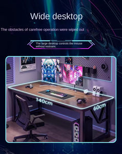 <span class=keywords><strong>Bureau</strong></span> de jeu convertible moderne en bois <span class=keywords><strong>avec</strong></span> étagère et <span class=keywords><strong>tiroir</strong></span>, édition YQ A41-Gaming, respectueux de l'environnement - Product Image 4