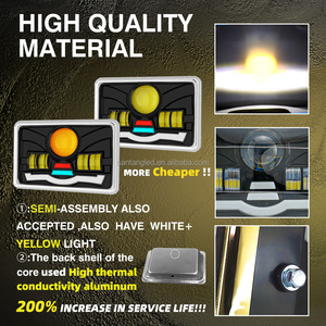 MOTOLED CG125 Barako 6*4 Inch Moto Assemblage Phare Projecteur Lentille DC12V Moto Système D'éclairage - Product Image 5