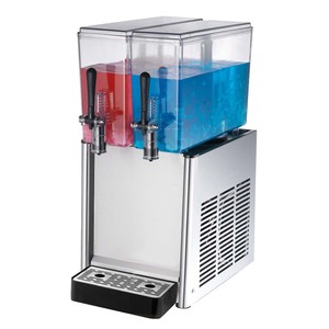 Dispensador <span class=keywords><strong>de</strong></span> Bebidas Frías Comercial <span class=keywords><strong>de</strong></span> 12L <span class=keywords><strong>de</strong></span> Gran Capacidad con Dos Tanques <span class=keywords><strong>para</strong></span> Café, Leche, Jugo y Bebidas Frías - Product Image 1