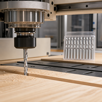 HRC55 Tungsten Carbide Ball End Router Bits 2 Flute CNC Alat Pemotong Kayu Bola Baja Wolfram Alat Pertukangan Kayu