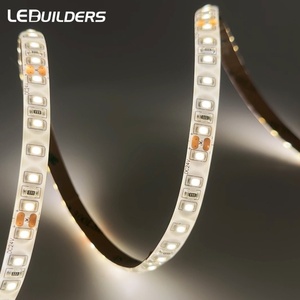 LEDBuilders High Lumen Smart <span class=keywords><strong>LED</strong></span> Strip Light 120LED 3000K Cuttable 12V y 24V 2835 <span class=keywords><strong>LED</strong></span> 3000K Ra95 CE <span class=keywords><strong>ROHS</strong></span> Certified - Product Image 1