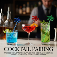 Agitateurs à cocktail en plastique – Meilleures ventes, promotion exceptionnelle, écologiques, transparents, sans BPA, robustes, jetables pour jardin, restaurant, club