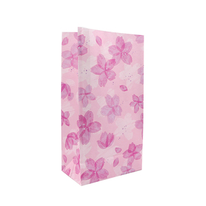 Impresso sacchetti di carta Kraft bianca per imballaggio alimentare con fondo quadrato marrone sacchetti artigianali per pane e fiori per uso da forno - Product Image 5