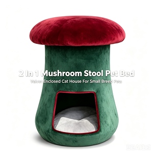 Cama de Lujo para Gatos con Forma de Hongo, Multifuncional, con Base Antideslizante para Perros de Raza Pequeña - Product Image 1