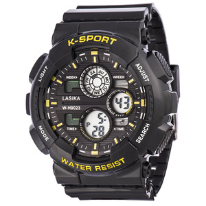 นาฬิกาดิจิทัลแนวสปอร์ตกันน้ำของผู้ชายลาย W-H9023 <span class=keywords><strong>Lasika</strong></span> พร้อมนาฬิกาปลุกดีไซน์ทันสมัยตัวเรือนสี่เหลี่ยมขนาดใหญ่และสายพลาสติก - Product Image 4