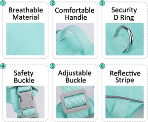 Harnais de chien rembourré doux, réglable, respirant, imperméable, en PVC et silicone, résistant, tactique, avec logo personnalisé - Product Image 3