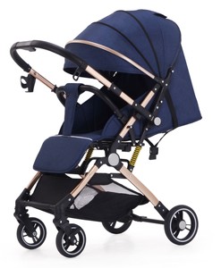 Vente en gros Poussette bébé pliante légère à une main de Chine Chariot inversé pour landau bébé de voyage - Product Image 3