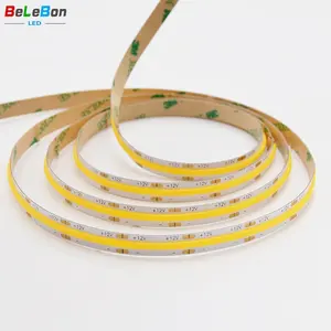 DC12V 4 Mét 8 Mét 10 Mét FCOB Dual Color Cuttable COB Led Strip 480 LED/M DC24V Led Strip COB Ánh Sáng 180 Độ Góc Nhìn Lớn Không Có