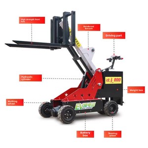 Yepyeni elektrikli taşınabilir Tank standı katlanabilir depo hidrolik kaldırma yükleme boşaltma kamyon Forklift ekleri ile - Product Image 5