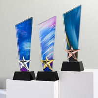 Trophée Médaille Haut de Gamme en Cristal Starlight de Chine, Gravure Créative, pour Compétition, Honneur, Souvenir de Remise de Diplôme, Entreprise