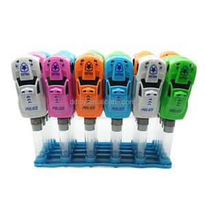 Jouets de voiture de <span class=keywords><strong>Police</strong></span> en plastique avec Tube de bonbons vide pour emballage de bonbons - Product Image 1