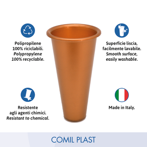 Anillo de Repuesto de Bronce para Florero de Plástico COMIL PLAST C06 de Alta Calidad, Nicho para Mausoléo, Cripta, Estilo Europeo, Monumento para Adultos, Inyección - Product Image 2