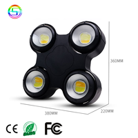 Shangcheng bonne performance étanche ip65 4x100w cob blinder extérieur scène étanche Led par lumière