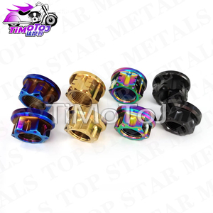 TMJ TUERCAS DE Titanio M12 M14 M16 <span class=keywords><strong>M18</strong></span> M20 Tuercas de Brida para Bicicleta Motocicleta Coche Aleación de Titanio Eje Trasero Tuerca CNC - Product Image 6