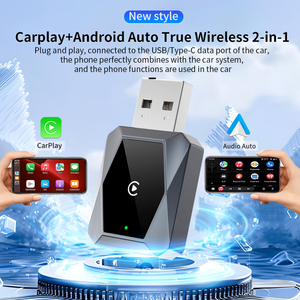 Adaptateur portable Smart Carplay Android Auto Convertisseur Carplay sans fil 2 en 1 Adapté pour la lecture multimédia de voitures - Product Image 2