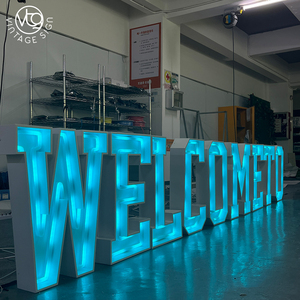 Lettres lumineuses multicolores en acier inoxydable, enseignes publicitaires LED personnalisées pour entreprises - Product Image 5