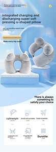 หมอนรองคอเป่าลมแบบพกพาสำหรับเดินทาง - Product Image 4