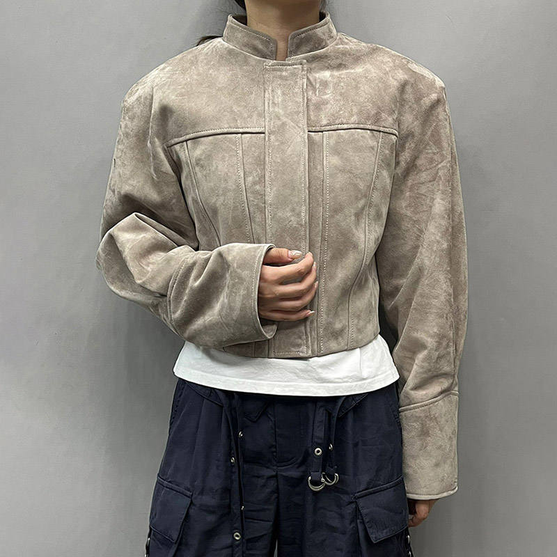 ジャケット・アウター THEREDTHREAD S leather jacket cropped