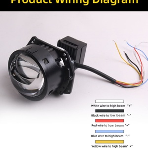 ไฟหน้าโปรเจคเตอร์ Bi LED Super Bright A11MAX ขนาด 3 นิ้ว 73w ชุดเลนส์อัพเกรดอะไหล่รถยนต์ - Product Image 6