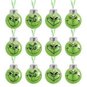 ลูกบอลคริสมาสต์แบบห้อยขนาด6ซม. สำหรับตกแต่งต้นคริสต์มาสเครื่องประดับแขวนบ้านแสนสนุกน่ารักของตกแต่ง - Product Image 5