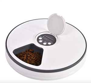 <strong>Cat</strong> Dog Eco-Friendly Automatic Plastic 6 Meal Trays Dry Wet <strong>Food</strong> <strong>Dispenser</strong> Smart Programmable BPA Free - Product Image 1