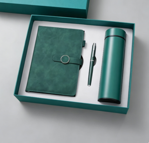 Diario A5 de Cuero PU, Cuaderno de Notas para Regalos, Cuaderno de Negocios de Lujo Promocional al por Mayor, Juego de Botella de Agua con Bolígrafo - Product Image 3