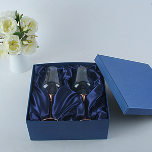 Lunettes à <span class=keywords><strong>vin</strong></span> haut <span class=keywords><strong>de</strong></span> gamme en cristal soufflé à la main, bandeau <span class=keywords><strong>de</strong></span> Style italien, <span class=keywords><strong>grand</strong></span> emballage cadeau, sans plomb, lot <span class=keywords><strong>de</strong></span> 2 verres transparents - Product Image 6