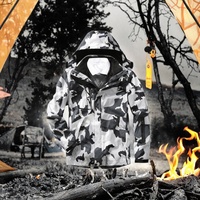 Veste à capuche stylée pour homme, brodée, camouflage, style safari, pour l'hiver, le snowboard, le camping, le ski, personnalisée, tissée, pour l'extérieur