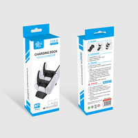 Support de station de charge double pour manette PS5 Design talon haut Voyant lumineux filaire Accessoire comprenant un support de charge