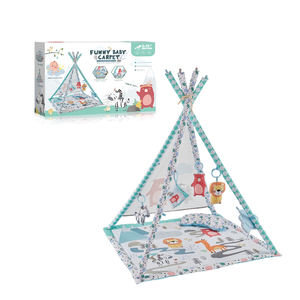 Gimnasio de Actividades para Bebé FiveStar con Tapete Acolchado Nido Cuna Centro de Actividades con Barreras para Jugar y Dormir para Infantes - Product Image 3