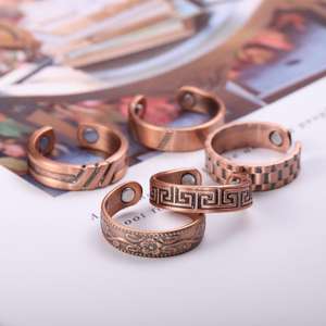 Anillo de Cobre Magnético Ajustable para Dedo del Pie para Artritis con Diseño de Amor, Estilo Vikingo Vintage, Mejora la Circulación Sanguínea, Venta al por Mayor - Product Image 3