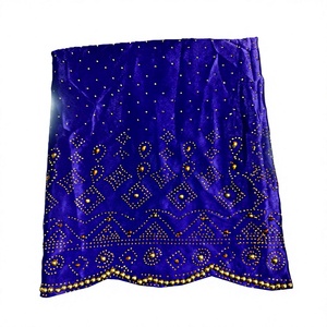 Tissu Somalien Gougra en Satin 100% Soie Léger Tissé 60GSM Écologique à Motif Floral de Haute Qualité pour Literie et Vêtements - Product Image 1