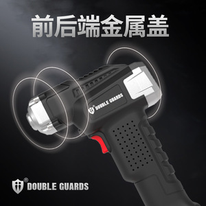 เครื่องเติมลมยางไร้สายแบบดับเบิ้ลการ์ดส์ แบตเตอรี่ลิเธียม 12V พร้อมหน้าจอ LED สำหรับรถยนต์และมอเตอร์ไซค์ - Product Image 3