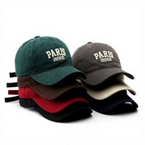 Casquette <span class=keywords><strong>de</strong></span> baseball unisexe Bottcoola <span class=keywords><strong>PARIS</strong></span> Design, printemps-automne, personnalisée, avec lettres brodées, 6 panneaux, pour les sports <span class=keywords><strong>de</strong></span> plein air - Product Image 1