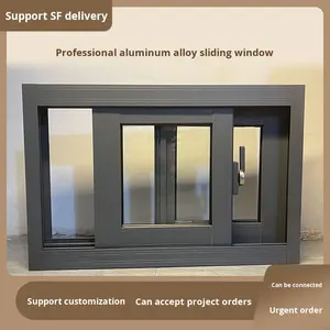 Finestra scorrevole moderna in lega di alluminio a stella qualificata energia Villa personalizzata sinistra destra piccola finestra di ventilazione - Product Image 3