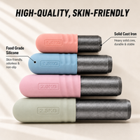 Poids de poignet et de cheville en silicone durables, bandes de poids triangulaires à fixation Velcro, bracelet pour le yoga, la gym à domicile et l'entraînement de force