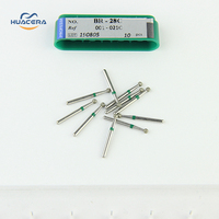 Fraises orthodontiques de haute qualité BR-28C consommables de fraises diamantées dentaires avec mèches de routeur à pointe en carbure de sécurité avancée par Huacera