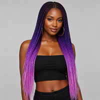 Vente en gros de tresses jumbo pré-étirées de 26 pouces, extensions de cheveux synthétiques volumineuses pour tressage, directement de l'usine