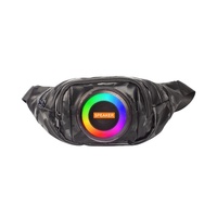 Bolsa Multifuncional para Altavoz con Iluminación LED RGB, para Llevar en la Cintura/Pecho, Ideal para Correr de Noche y Hacer Ejercicio por la Mañana