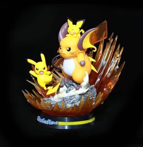 25CM Anime Pokemoned <span class=keywords><strong>Raichu</strong></span> dibujos animados Anime estatua PVC figura de acción colección de muñecas - Product Image 6