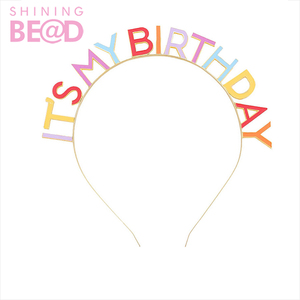 Fascia per festa di compleanno arcobaleno "è <span class=keywords><strong>il</strong></span> <span class=keywords><strong>mio</strong></span> compleanno" in lega fascia di compleanno copricapo per donna regalo per ragazze - Product Image 5