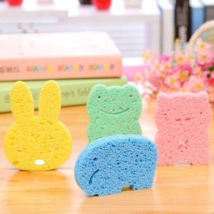 Best-seller Produits de salle de bain Éponge Jouets de bain pour bébé Éponge de bain en mousse souple Éponge en pâte de bois naturelle pour le bain - Product Image 3