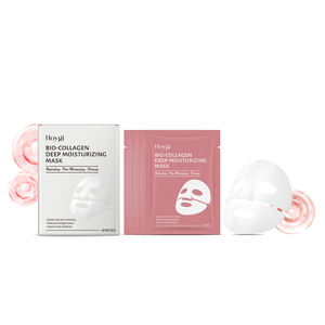 Masque facial hydratant et nourrissant à <span class=keywords><strong>l</strong></span>'<span class=keywords><strong>acide</strong></span> <span class=keywords><strong>hyaluronique</strong></span> (en boîte) – Améliore les ridules, illumine, hydrate, raffermit et affine les pores - Product Image 1