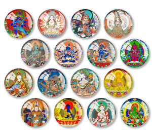 カスタムラウンドクリスタル冷蔵庫用マグネット - Product Image 1